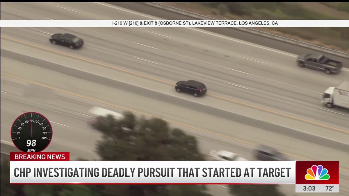 Deadly pursuit crash on 210 Freeway snarls traffic – NBC Los Angeles