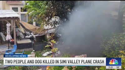 Two people and dog killed in Simi Valley small plane crash