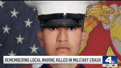 Body of Marine killed on duty returns to SoCal