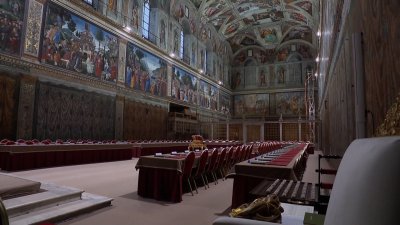 How the Sistine Chapel prepares for the conclave