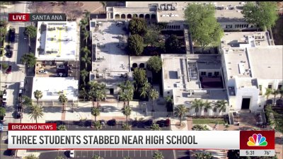 3 students stabbed near school in Santa Ana