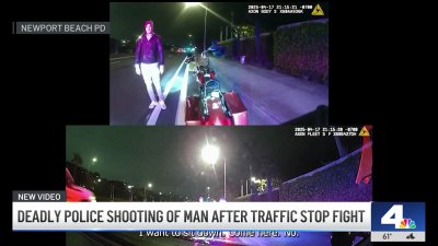 Police release video of deadly shooting of man after traffic stop in Newport Beach