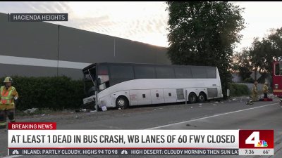Bus crash leaves 1 dead, 2 dozen others hurt in Hacienda Heights
