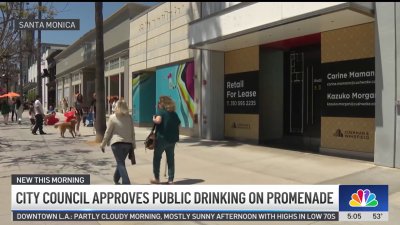 City council approves public drinking on Santa Monica's Third Street Promenade