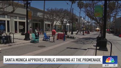 Santa Monica approves public drinking at the Promenade