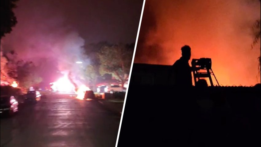 This video shared by Gilbert Gonzalez shows the harrowing escape from flames in the San Diego neighborhood where a Cessna Citation crashed overnight.