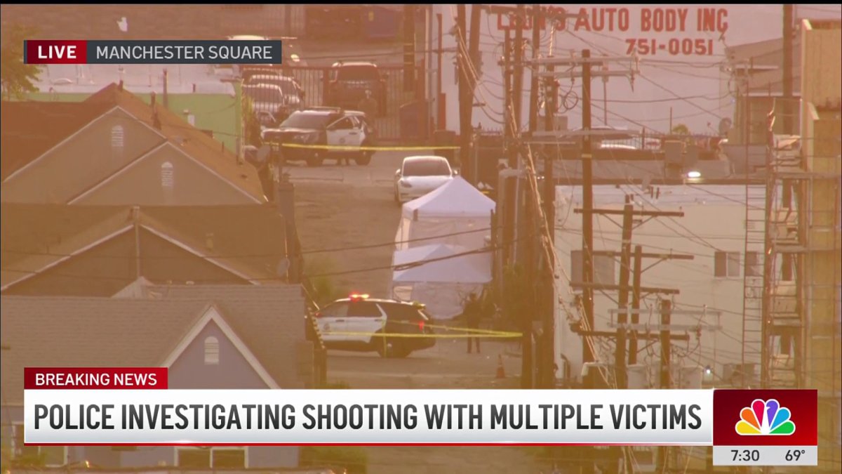 Police investigate deadly shooting in Manchester Square – NBC Los Angeles