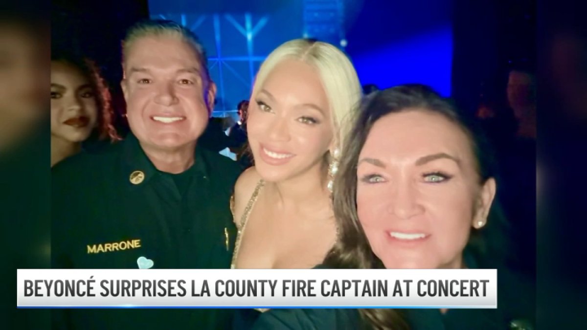 Beyoncé surprises LA County fire captain at concert – NBC Los Angeles