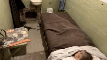 Cell of the inmate Clarence Anglin