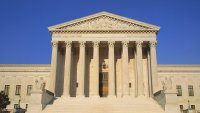 View of entire US Supreme Court Building, Washington DC (Photo by: Joe Sohm/Visions of America/Universal Images Group via Getty Images)