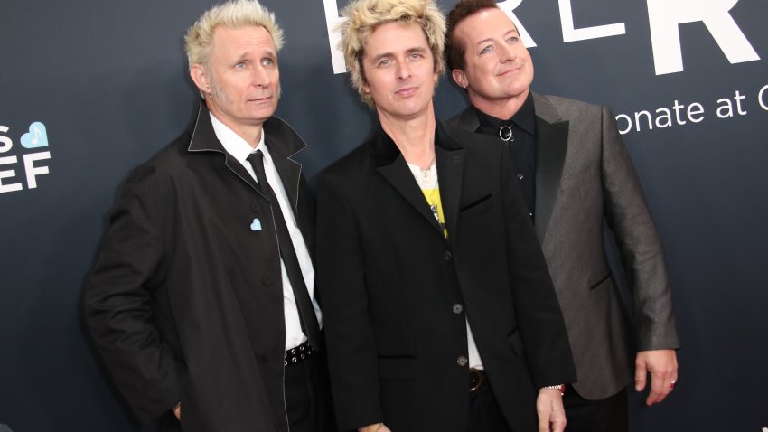 Feb 2, 2025; Los Angeles, CA, USA; Green Day at the 67th Annual Grammy Awards at Crypto.com Arena in Los Angeles on Sunday, Feb. 2, 2025. Mandatory Credit: Dan MacMedan-USA TODAY