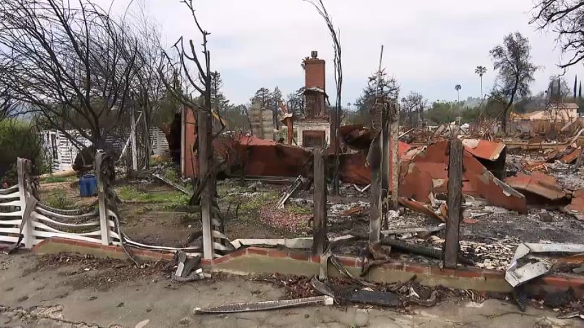 A look at the burned-down Altadena home of Leslee Koritzke.