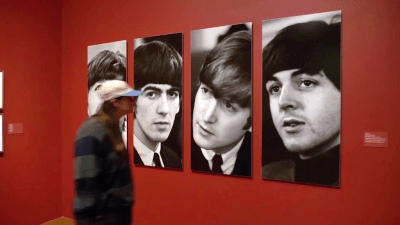 This exhibit shows Paul McCartney's personal photos from the Beatlemania era