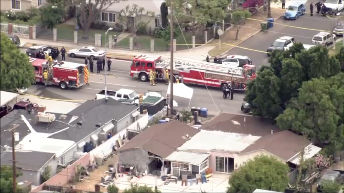 70-Year-Old Killed, 2 LAPD Officers Injured in Sun Valley Crash
