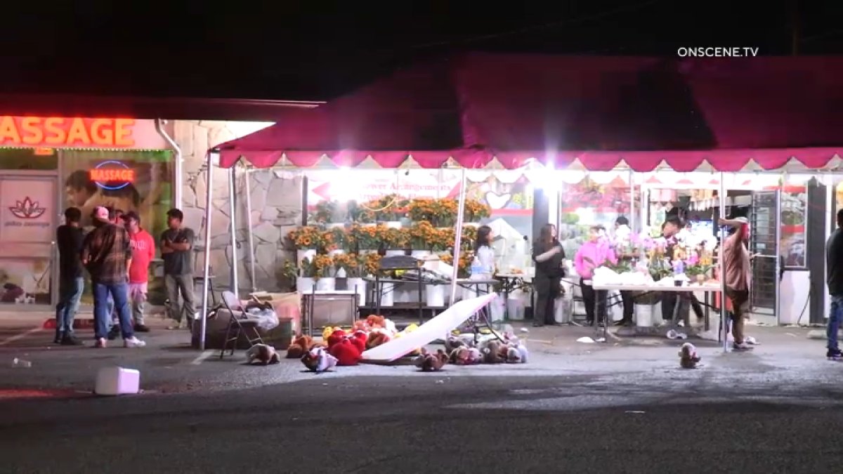 Driver rams into San Bernardino flower stand – NBC Los Angeles