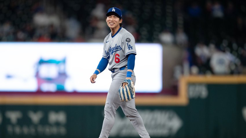 ATLANTA, GA – MAY 03: Hyeseong Kim #6 of the Los Angeles Dodgers looks on during the game between the Los Angeles Dodgers and the Atlanta Braves at Truist Park on Saturday, May 3, 2025 in Atlanta, Georgia. (Photo by Kathryn Skeean/MLB Photos via Getty Images)