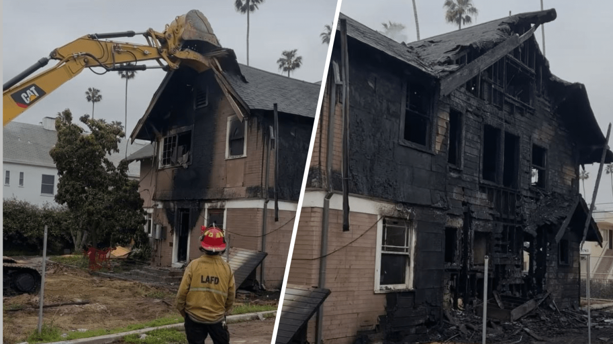 Vacant Hollywood House Demolished After Series of Fires