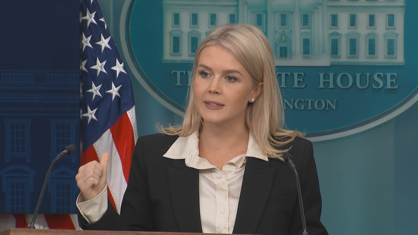 White House press secretary Karoline Leavitt hosts press briefing