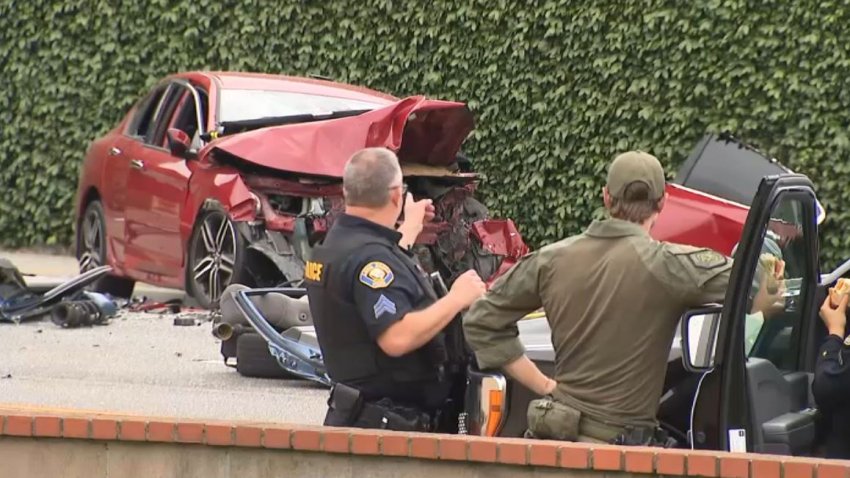 Two people were killed in a wrong-way crash Wednesday May 7, 2025 in Long Beach.