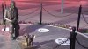 Pieces of Paramount's Battlefield Cross and Soldier statue sawed off and stolen