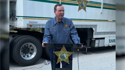 Florida man shot after swimming across gator-infested lake and attacking sheriffs with garden shears