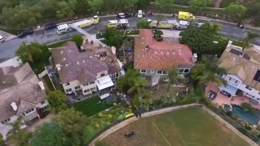 Two people killed when a small plane crashed into houses May 3, 2025 in Simi Valley.