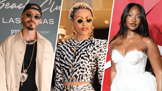 J Balvin、Doja Cat 和 Tems 的分裂图像