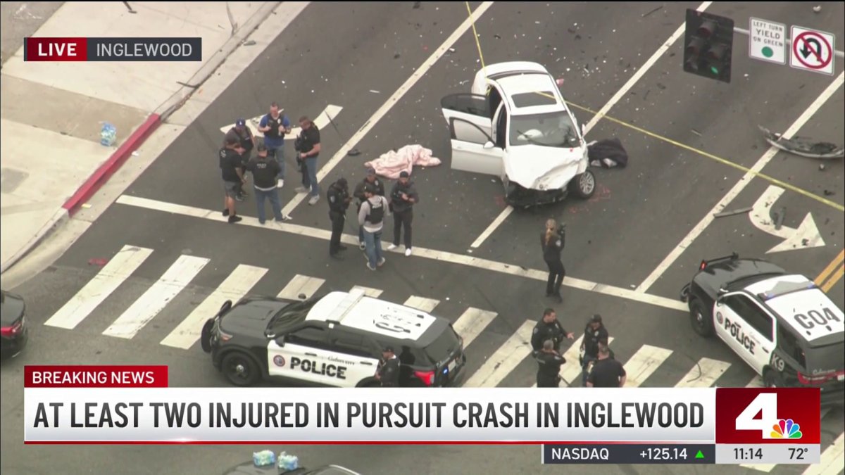 At least 2 minors injured in pursuit crash in Inglewood – NBC Los Angeles