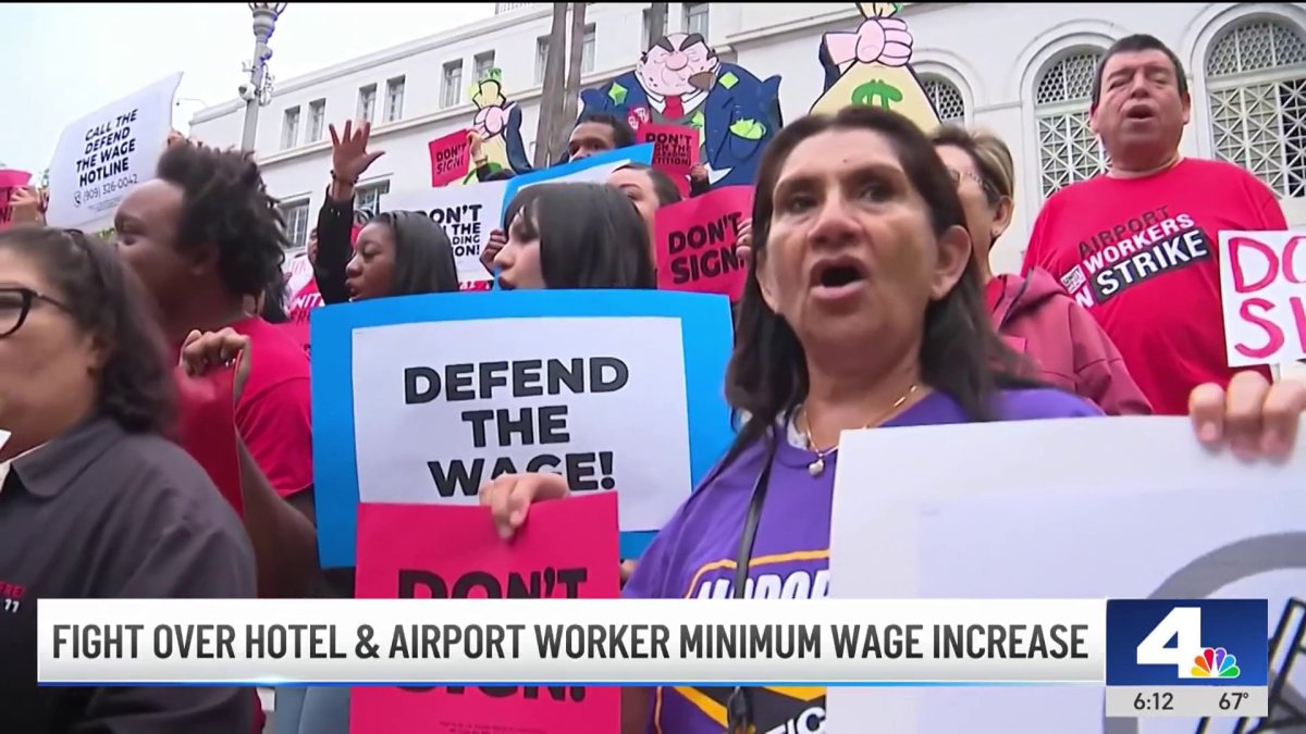 Hotels, airlines trying to stop wage hike for tourism workers – NBC Los ...