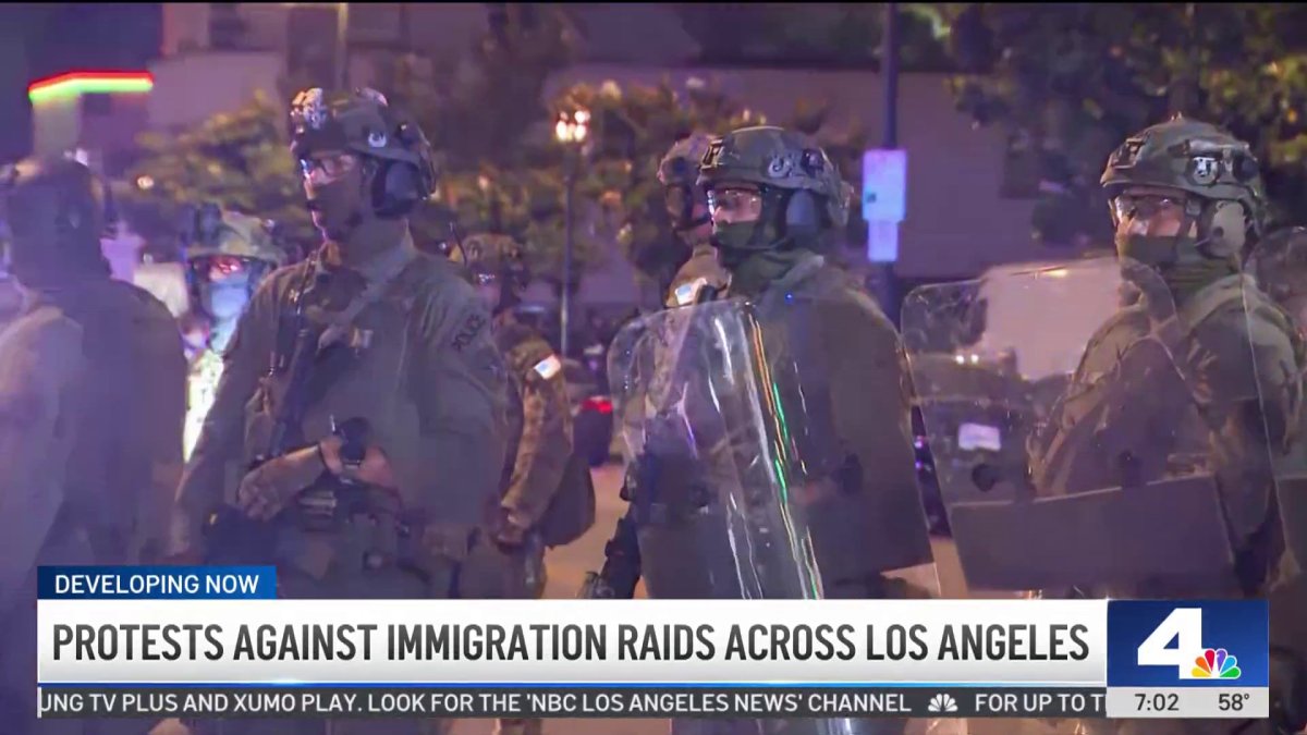 ICE Raids Trigger Large-Scale Protests, Clashes Across Los Angeles