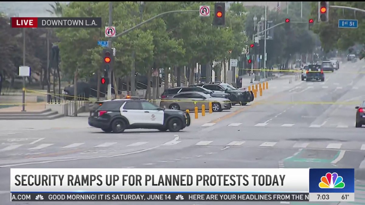 Security ramps up for Saturday protests in LA
