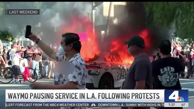 Waymo to pause service in LA following arsons during unrest