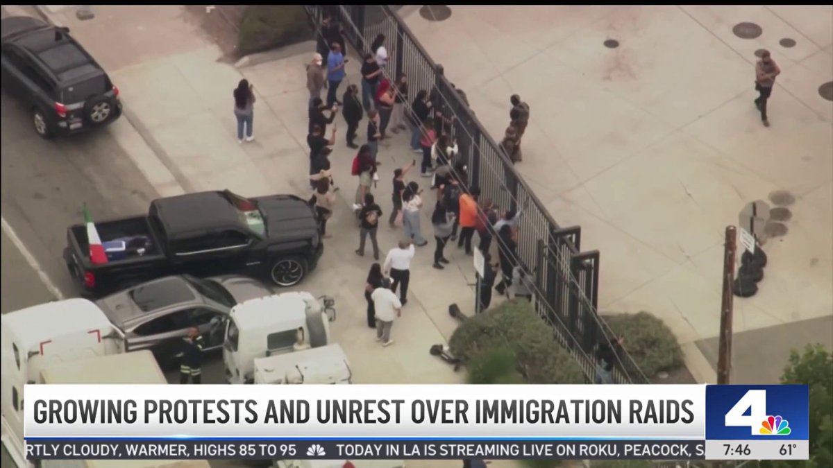 How a week of ICE raid protests unfolded in Los Angeles – NBC Los Angeles