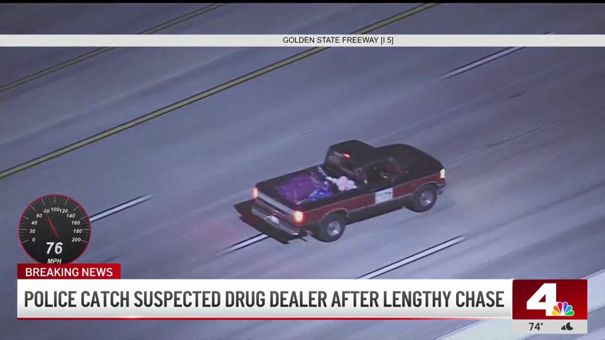Police catch suspected drug dealer after lengthy chase – NBC Los Angeles