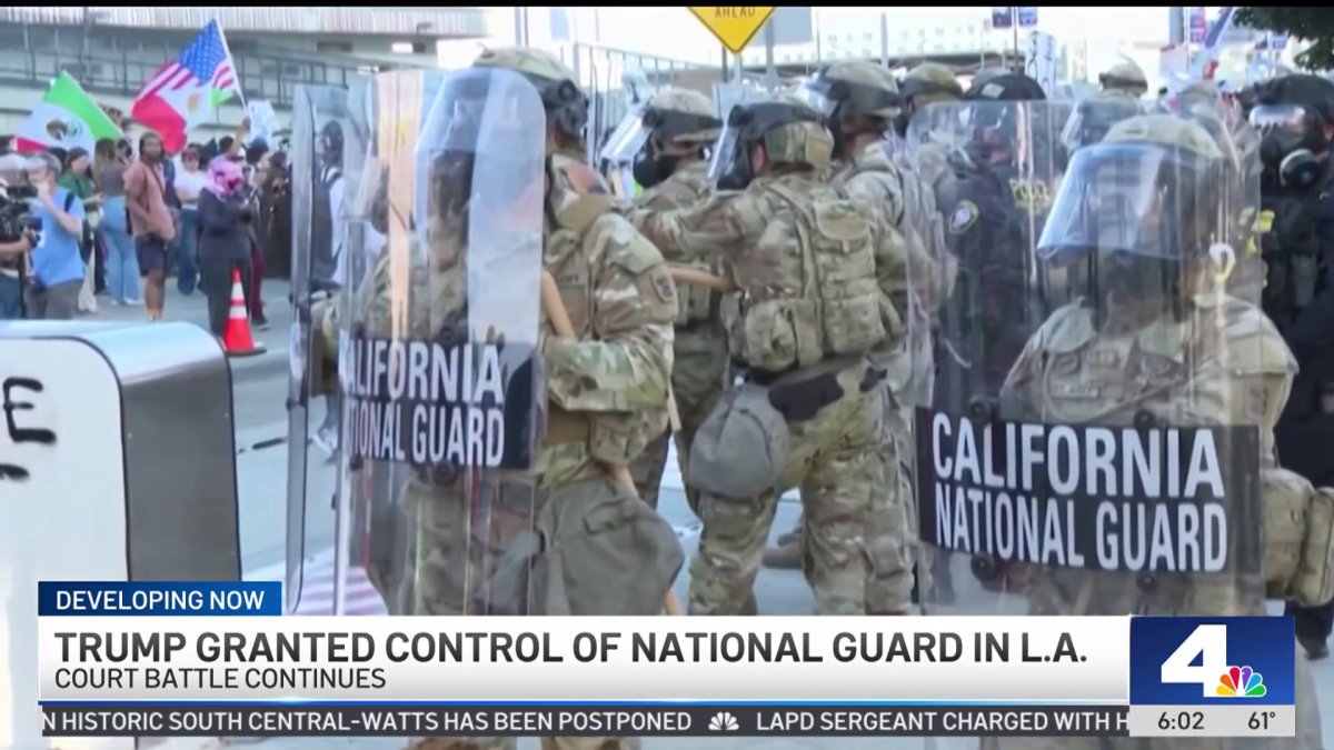Trump granted control of National Guard in LA – NBC Los Angeles