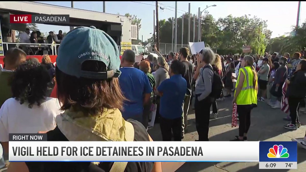 Vigil held for ICE detainees in Pasadena – NBC Los Angeles