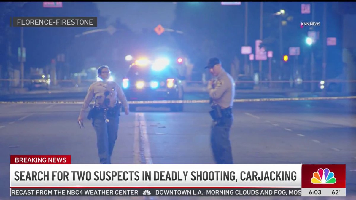 2 sought in deadly shooting and South LA carjacking – NBC Los Angeles