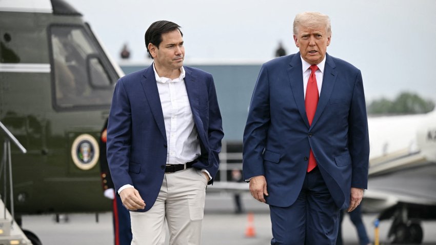 Marco Rubio and Donald Trump