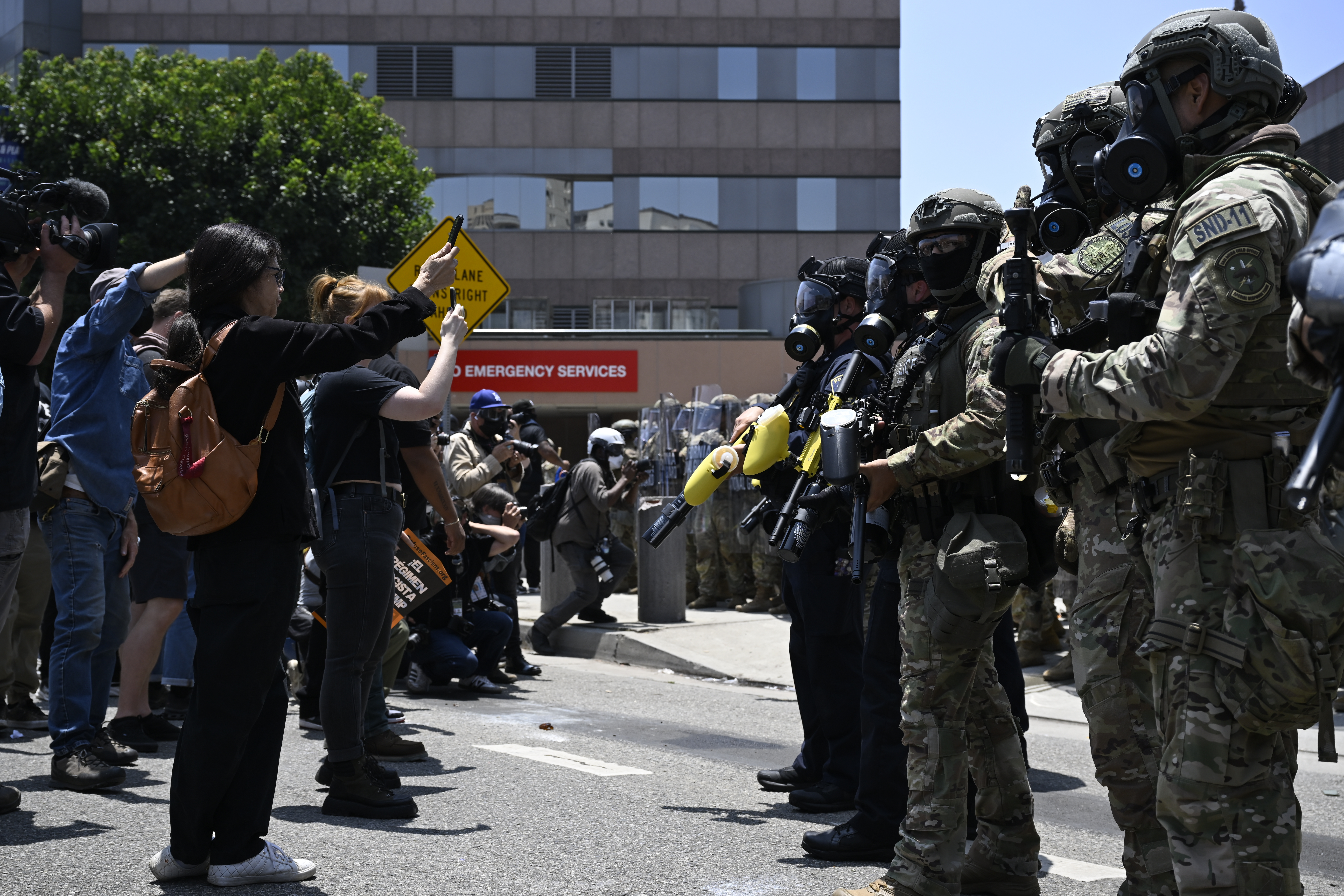 Photos: Unrest continues in Los Angeles with third day of protests