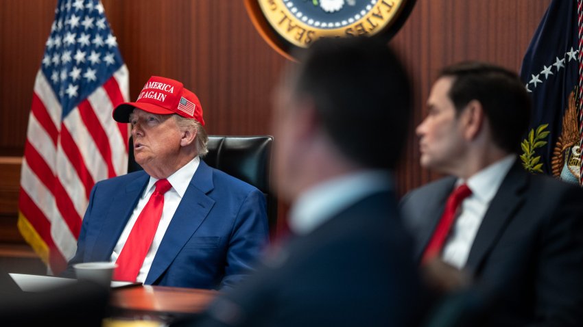 Donald Trump inside the Situation Room