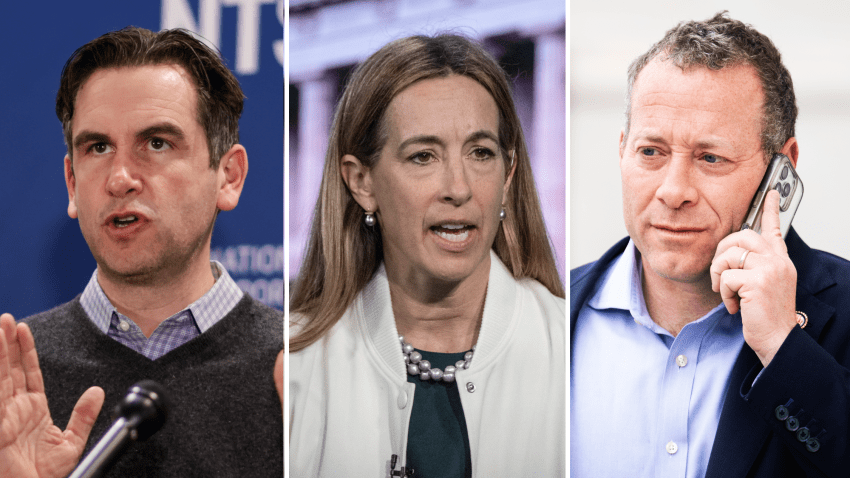 Steve Fulop, Mikie Sherrill and Josh Gottheimer.