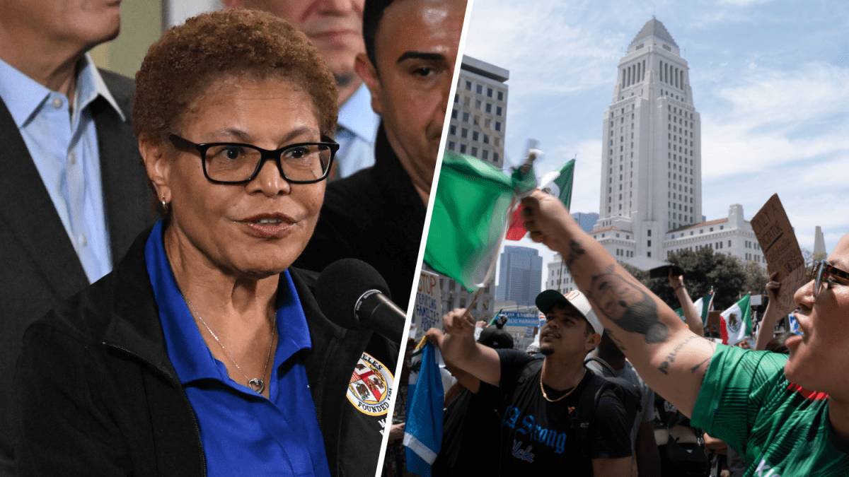 Downtown LA curfew is working amid ongoing anti-deportation protests, Bass says
