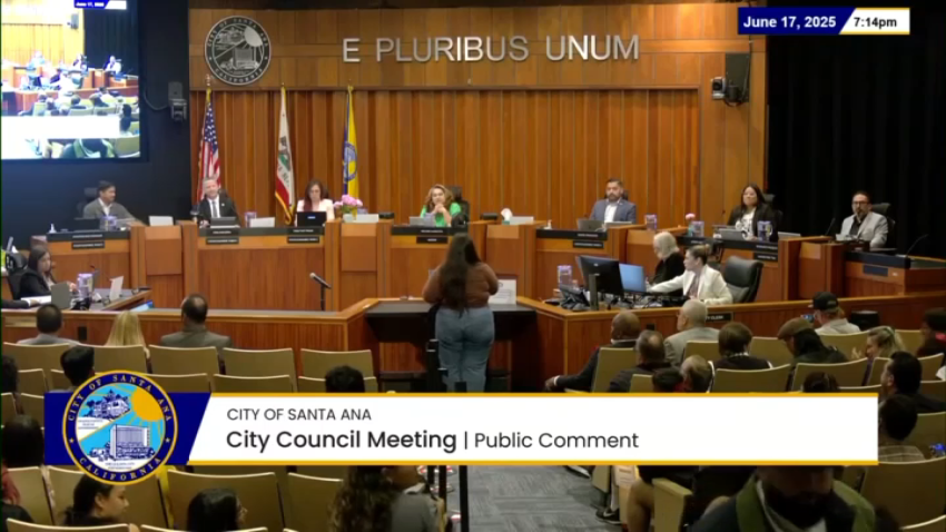 Santa Ana City Council meeting