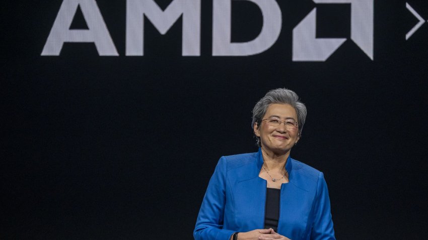 Lisa Su, chair and CEO of Advanced Micro Devices Inc., during the AMD Advancing AI event in San Jose, California, on Dec. 6, 2023.