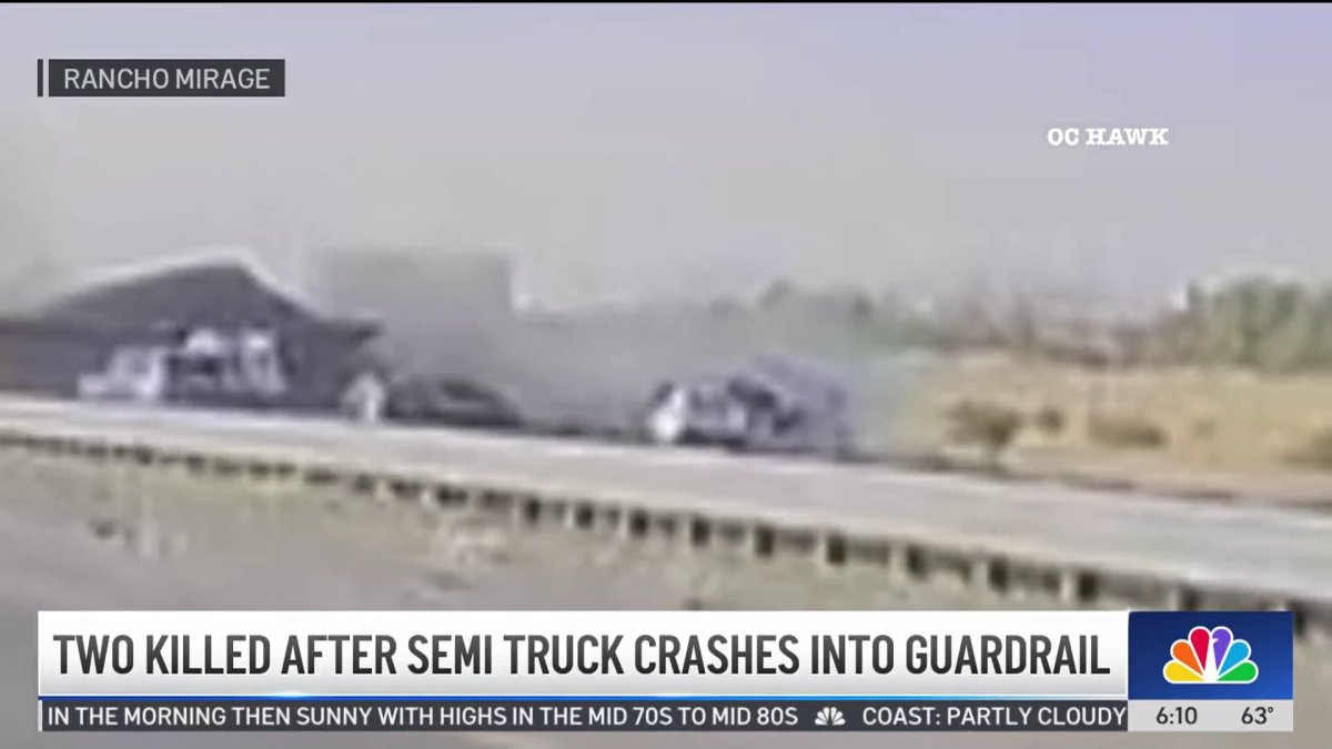 Semi Truck Collision Kills 2, Injures Multiple on I-10 California