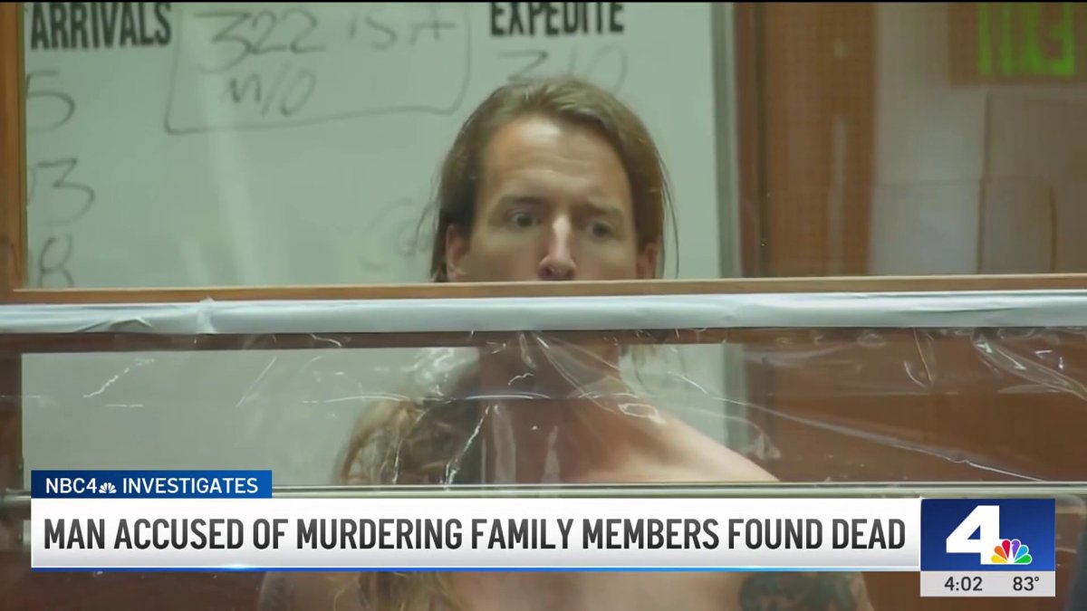 Man accused of murdering wife, in-laws found dead in jail – NBC Los Angeles