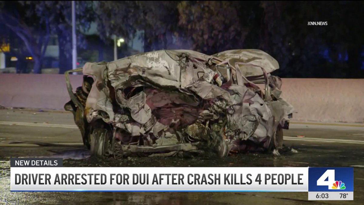 Driver arrested after fiery crash that killed 4 people in Norwalk – NBC ...