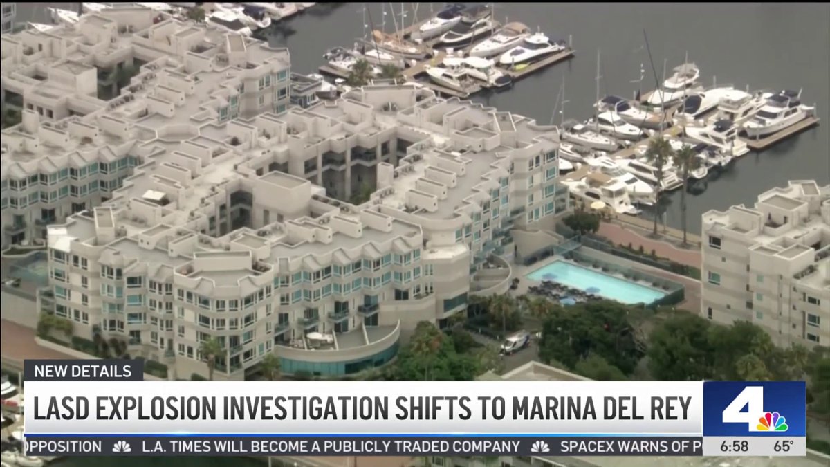 LASD explosion investigation shifts to Marina del Rey – NBC Los Angeles
