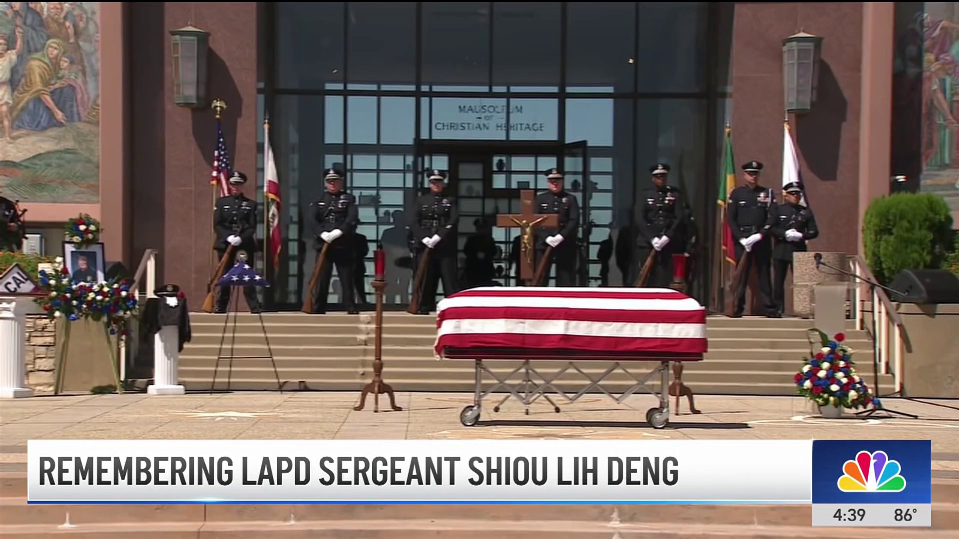 Fallen LAPD sergeant honored at funeral service – NBC Los