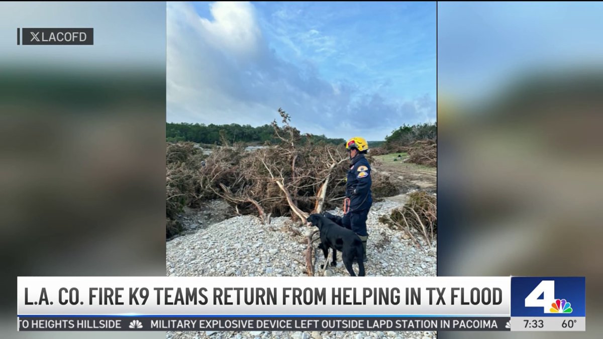 LA County firefighters to return from Texas flood search efforts – NBC ...